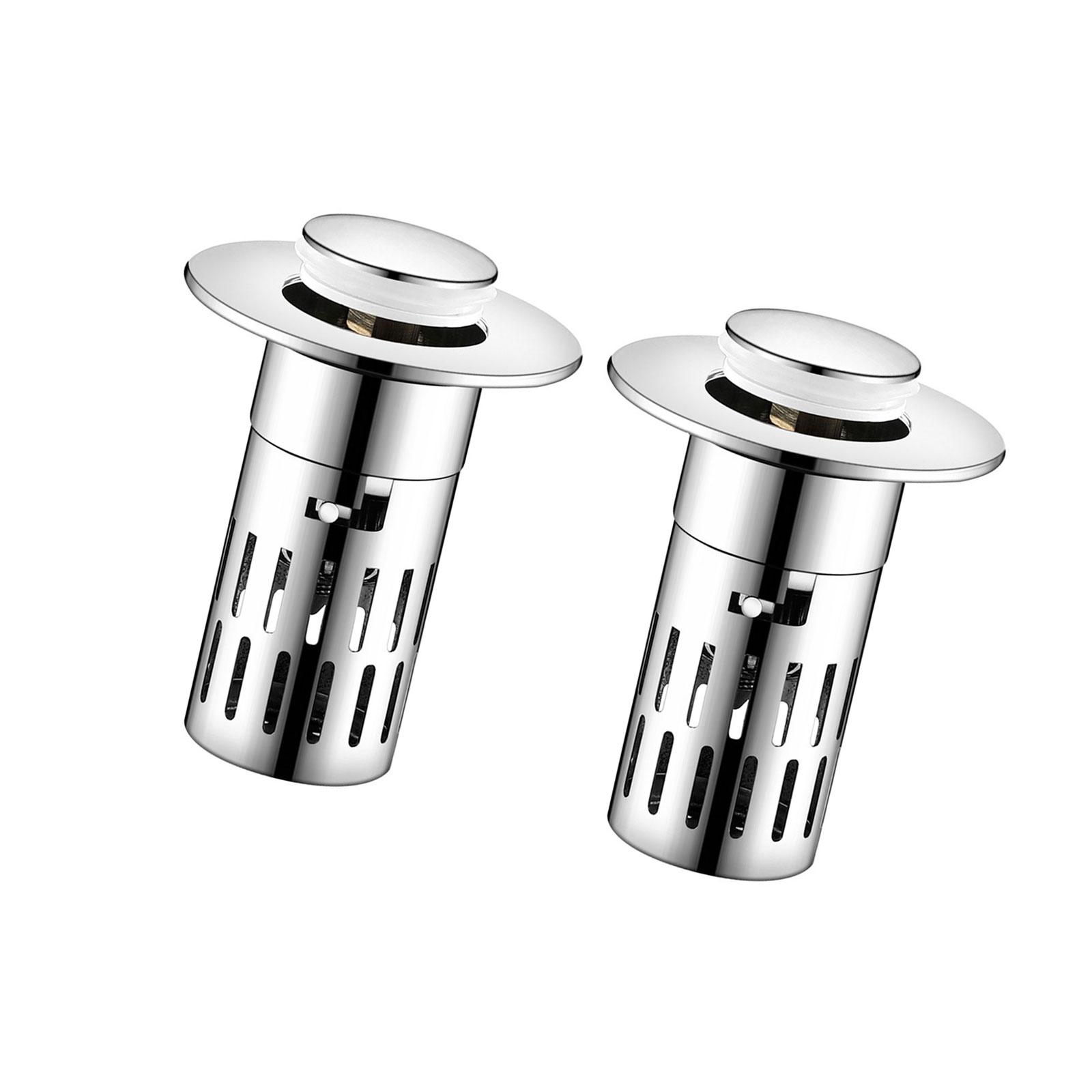 

Стопор для раковины в ванной, всплывающий сливной фильтр с съемной стальной корзиной, улавливатель волос, простая установка для дома A