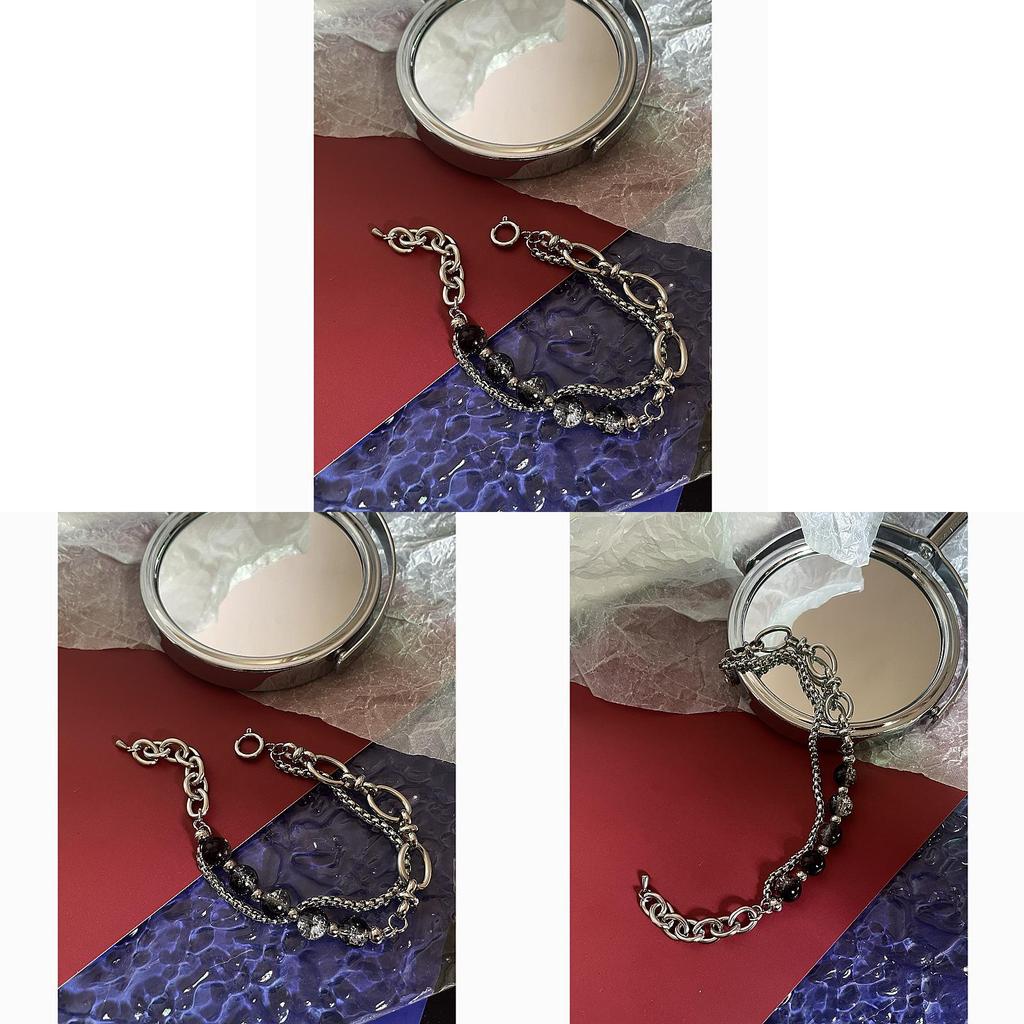 Titanium Steel Chain Bracelet For Men And Women Handmade Geometric Design Fashion Accessory