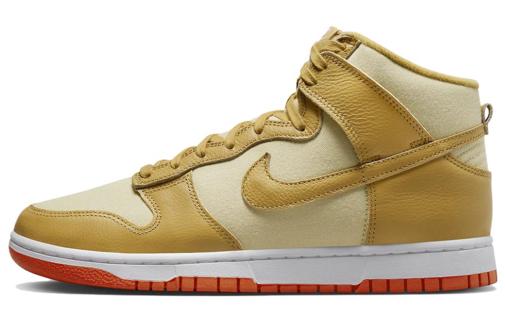 Nike Dunk High Wheat Gold Safety Orange DV7215-700 44