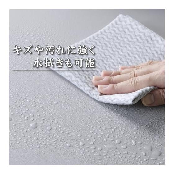 ELECOM Desk Mat Large Mouse Pad 900mm x 430mm Mouse Compatible Anti-Slip Leather Single Sided Nuance Gray MP-XDM04LGY