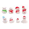 Christmas Simulation Cute Snowman Micro-landscape Car Decoration, Resin Craft Decorative Small Decoration Accessories