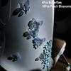 3D Flower Butterfly Scratch Cover Sticker for Car E-Scooter Motorcycle Peach Blossom Helmet Self-Adhesive Removable Decor