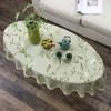 Oval Tea Table  American Fresh Small Broken Flower Tablecloth Cotton Linen New Year's Tablecloth  Coffee Table for Living Room