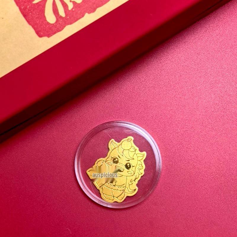 999 Pure Gold Year of the Horse Sticker - New Year Mobile Accessory for Prosperity and Good Fortune Gift