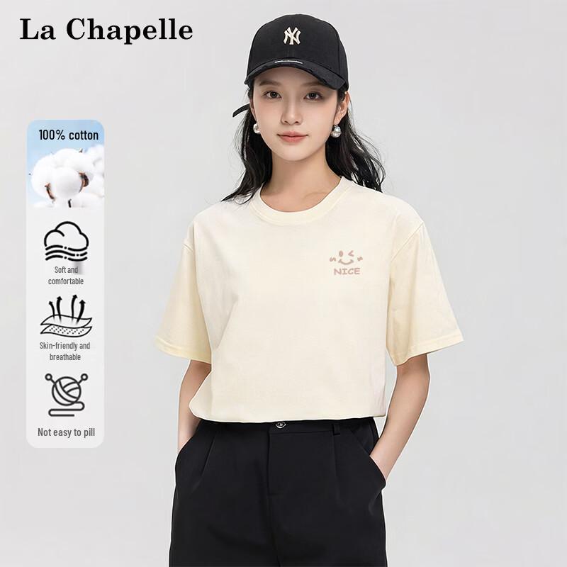 

La Chapelle Women s Basic Cotton Round Neck T-shirt 2XL