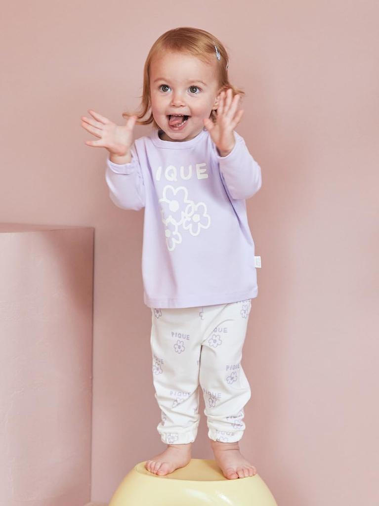 Gelato Pique BABY Painted Long Pants PBCP254496 LAV