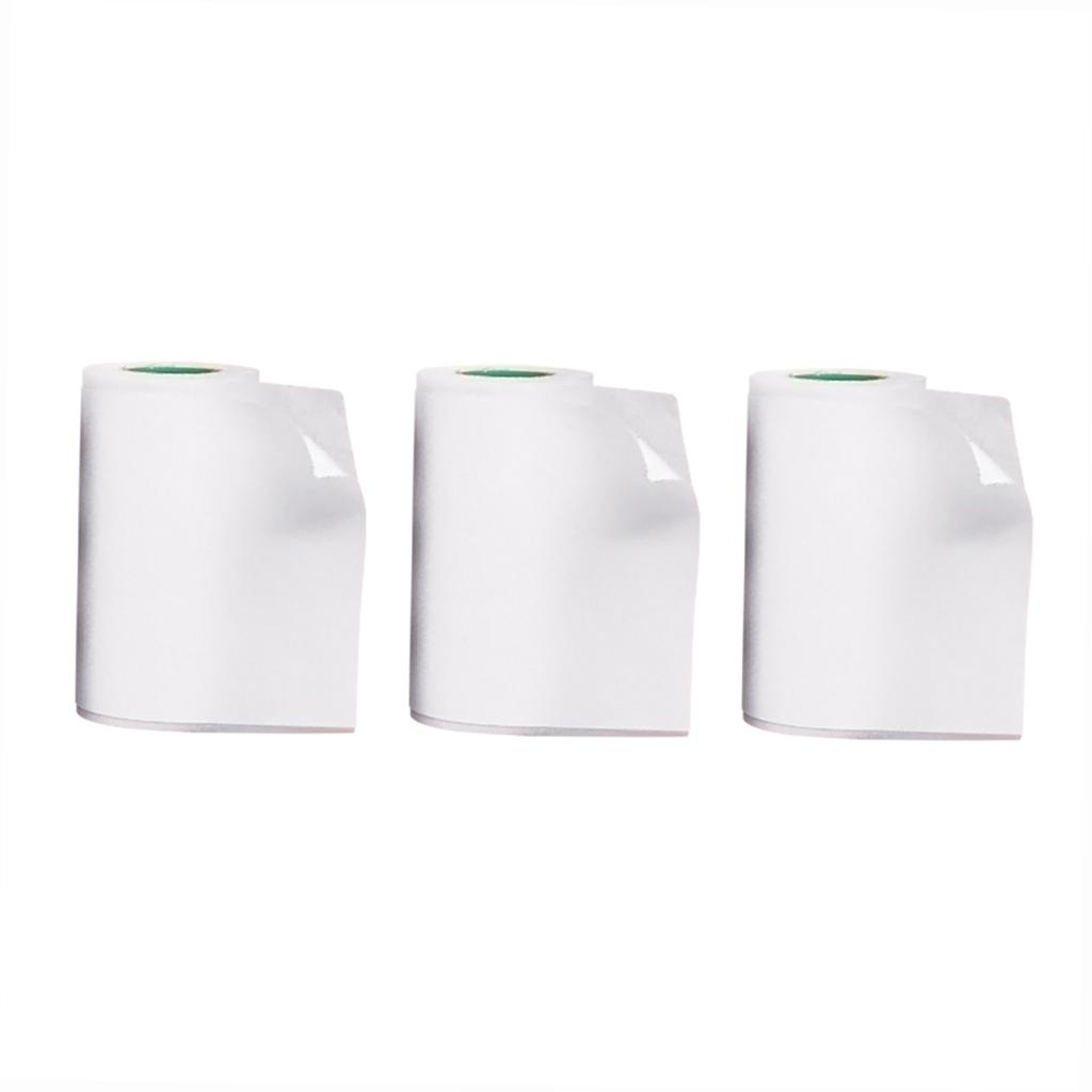 PeriPage Long Lasting 10 Year Preservation Sticky Thermal Paper Roll 56*30mm   2.2*1.2in BPA Free Black Font Adhesive