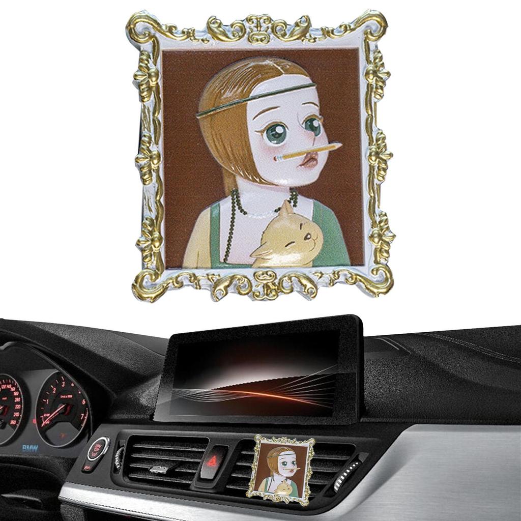 Car Air Vent Clip Painting Famous Paintings Car Air Fresheners Interior Charm Decoration Car Perfume Decoration For Automotive