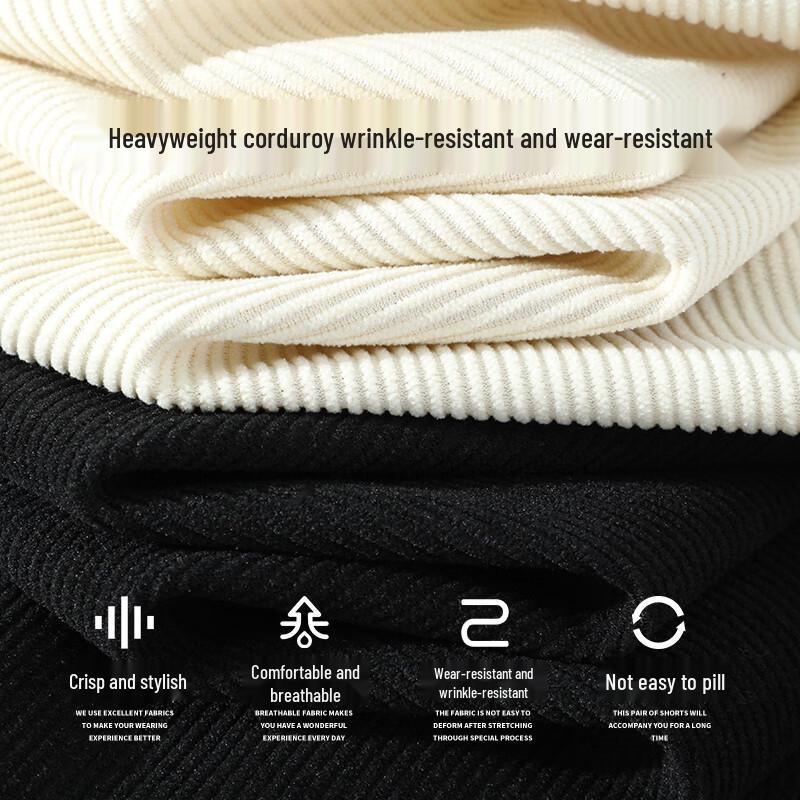 Jeanswest Men's Corduroy Long Sleeve Lapel Shirt