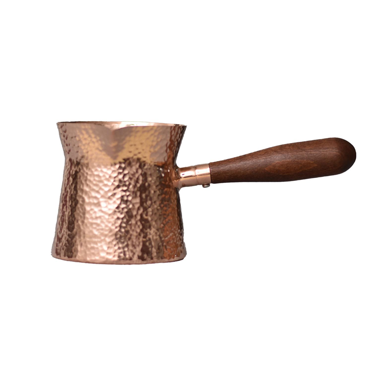 

Кованый вручную горшок из чистой меди для чая и кофе, в традиционном турецком стиле