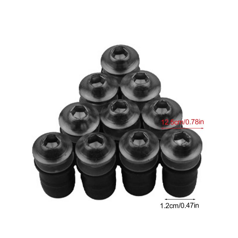 Motorsykkel frontruteskruer festeelementer kåpesett 5 mm frontruteskruer muttere kåpeboltsett skruer festemidler 10 stk.