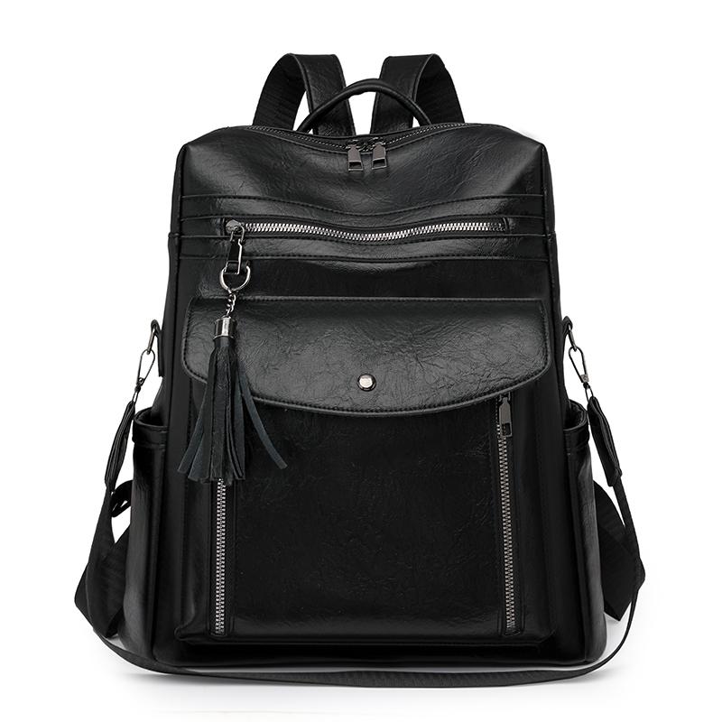 Women's Backpack Color Contrast Outdoor Travel Backpack Dual-use Shoulder Bag