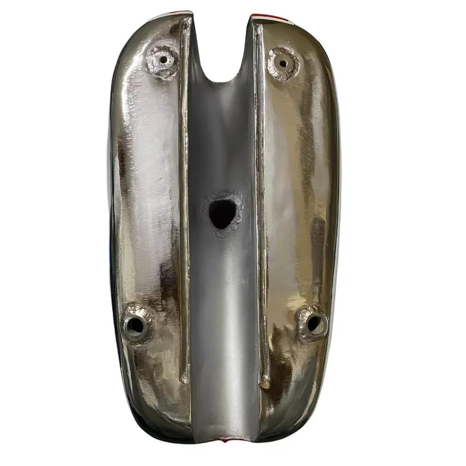 BSA A65 2 Gallon Red Painted Chrome Steel Fuel Petrol Tank 1968-69 US |Fit For