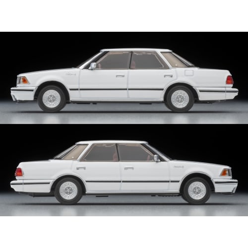 TOMYTEC Tomica Limited Vintage Neo LV-N199c Toyota Crown Hardtop 3.0 Royal Saloon G (White) 1985 Model, Completed, Part Number 332725