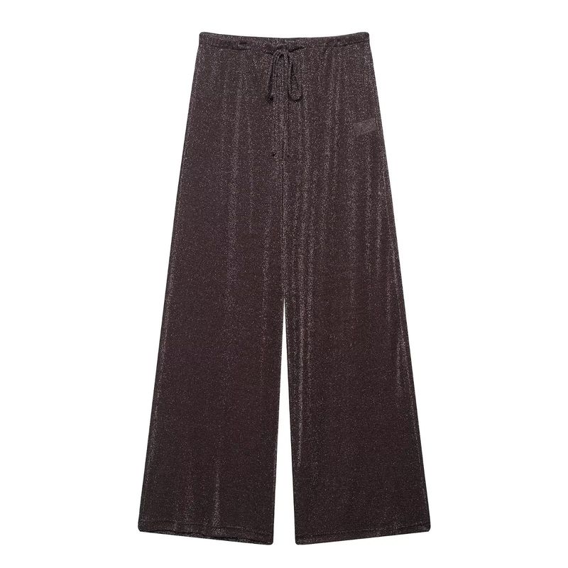 Araltay New Arrival Fashion Style Women's Clothing Fashion All-Match Casual Minimalist Metal Color Line Loose Pants 2180505