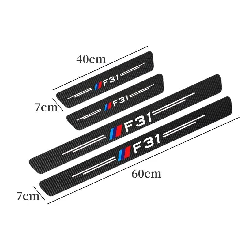 4Pcs Car Door Sill Protection Threshold Anti Scratch Sticker For BMW F10 F20 F30 F31 F48 F01 F02 E30 E34 E36 E39 E46 E60 E87 E90 F1