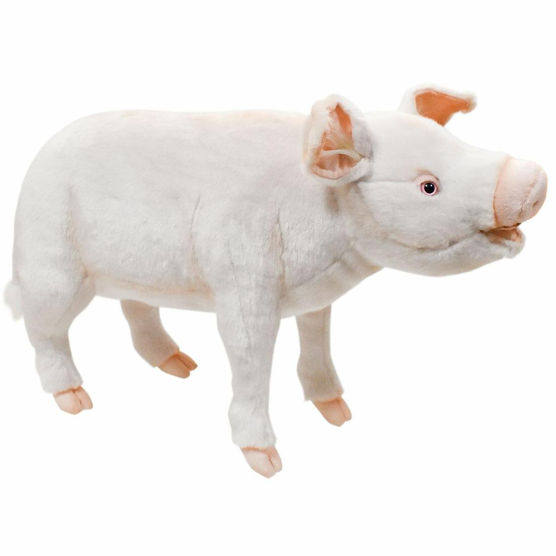 HANSA 6347 Pig 63 Total Length: 63cm PIG STANDING BH6347 Stuffed Toy Hansa Pig Christmas Birthday Present Animal Dog Cat Bird Rabbit Penguin Animal