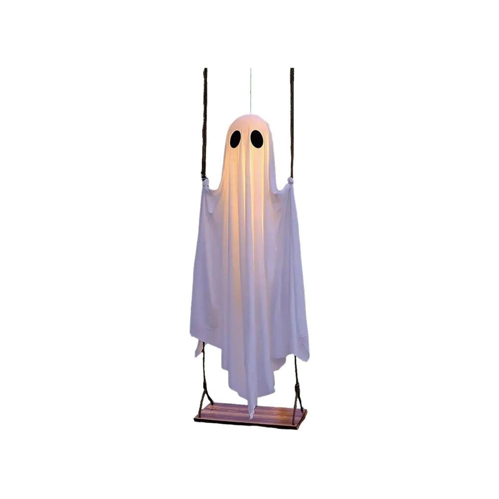 Adjustable Height Spooky Ghosts Swing 5.9FT Large Hanging Swing Ghost Decor  Halloween Supplies