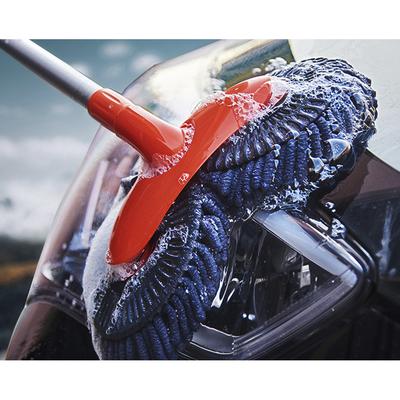 Car Rotating Wash Mop, Extendable Soft Brush, Dual-Head Cleaning Mop for Car Cleaning