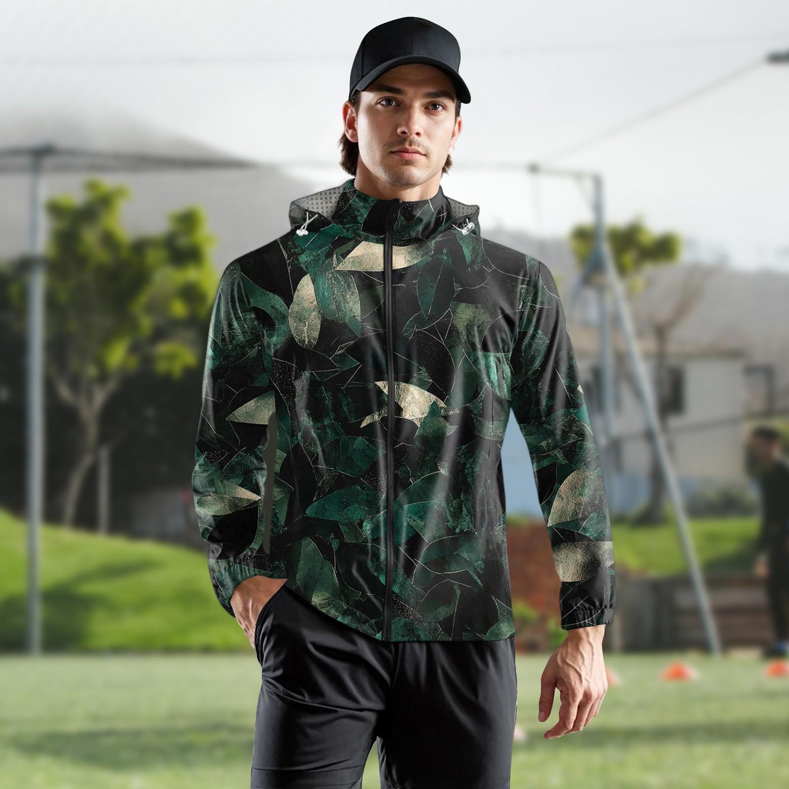 

Children s Adult Fashion Printed Hooded Training Windproof Rainproof Sunscreen Sports Jacket Running Fitness Quick Dry Jacket 150