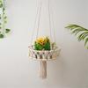 Sturdy Cotton Handwoven Hanging Storage Baskets Stylish Kitchen Organizers Portable for Fruit and Vegetable Display