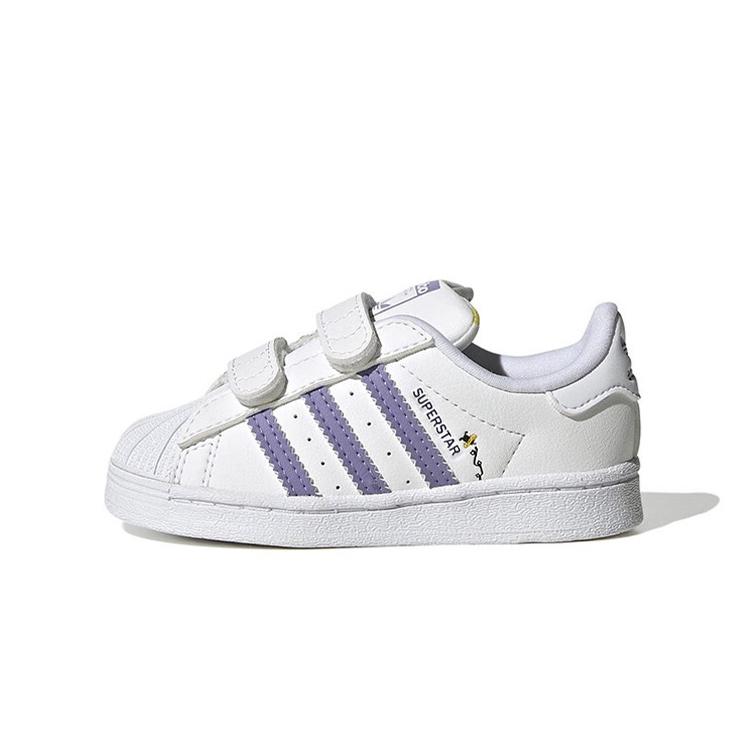 

Adidas Originals Slip Resistant Abrasion Resistant Low top Skateboard Shoes White Purple Infant And Toddler HP6219 23