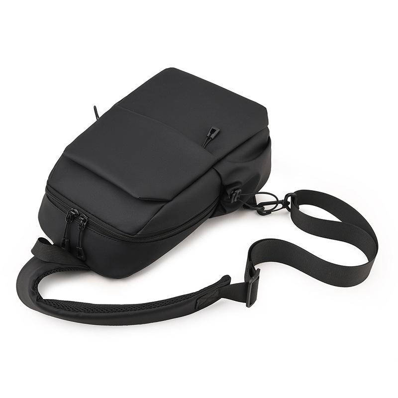 Jednobarevná náprsní taška Pánská taška přes rameno Voděodolná crossbody taška