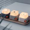 Retro Mini Button LED Night Lights USB Rechargeable Portable Bedside Table Lamp Room Decoration ABS Cute Keyboard Light