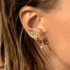New Design Stainless Steel Cubic Zirconia Small Hoop Earrings For Women Punk Blue Huggie Thin Cartilage Earring Piercing Jewelry