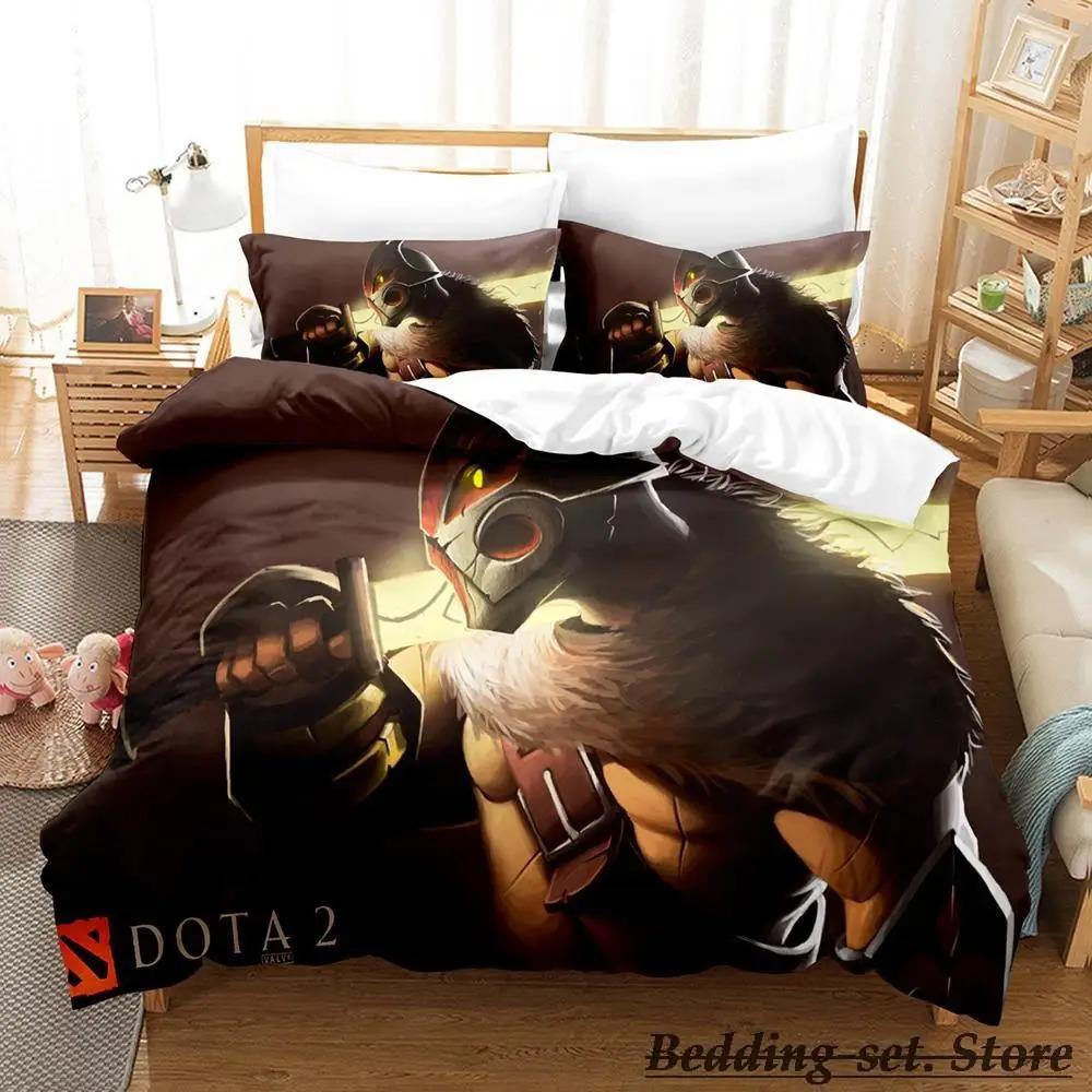 

Stylish Lightweight Single Twin Full Queen King Game Dota 2 Size Bed Adult Kid Bedroom Duvetcover Sets Anime parure de lit Quilt Comforter (quilt)-EU Single(135*200cm)3pcs