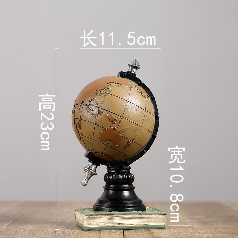 1pcs Creative Retro Home Decoration Accessories Mini Globes Clock Miniature Figurines Home Decor Crafts