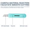 Mini Cuchillo de Bolsillo para Arte Cuchillo de Caja Cortador de Papel Manualidades Envoltura Hoja Recargable Papelería Abrelatas de Unboxing Papelería
