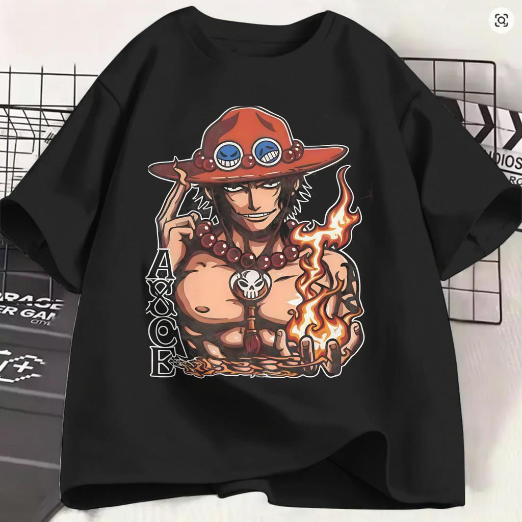 Ones Pieces Anime T Shirt Summer Fashion T Shirts Unisex 100 Cotton Comfortable Plus Size Top Tees Shortsleeve Vintage Tshirt