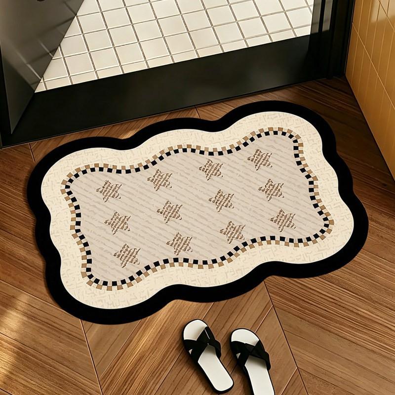 Bathroom Diatom Mud Mat Non Slip Absorbent Customizable Shower Floor Rug Home Use