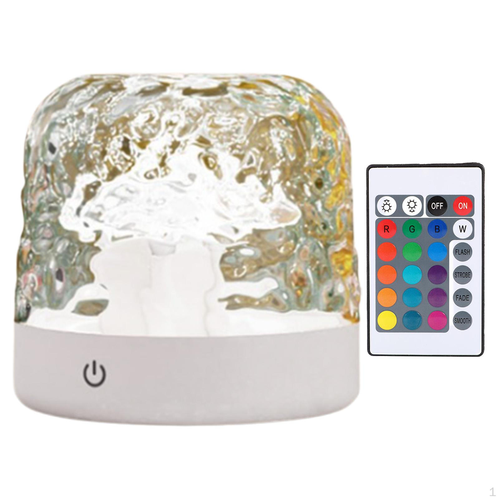 Прикроватная лампа для спальни с эффектом водяной ряби, ночник, для дома