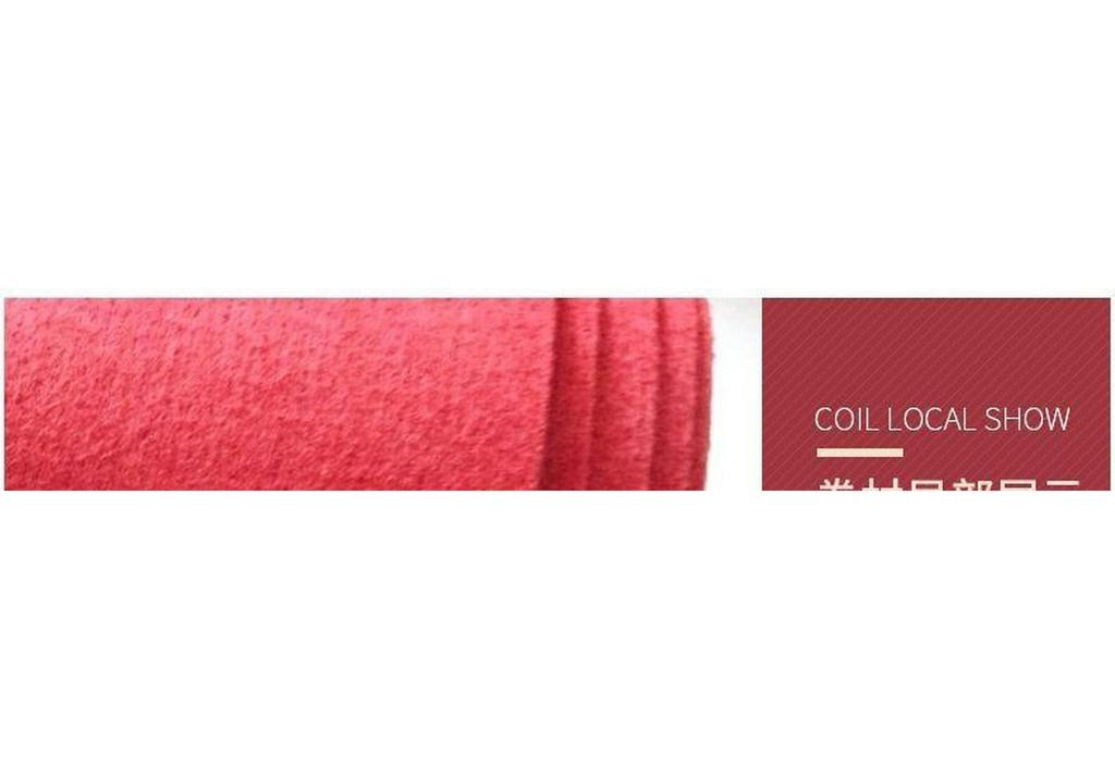 Red Velour Flocking Wedding Celebration Carpet