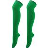 Women Girls Over Knee Long Socks Christmas Diagonal Striped Print Christmas Thigh High Stockings Holiday Party Hosiery