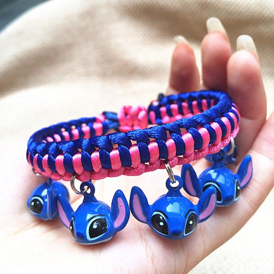 Cute Cartoon Figure Model Bell Dog Collar Adjustable Puppy Necklace Pet Supply