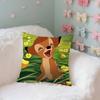 Classic Cartoon BBambiS Kawaii Throw Pillow Covers Pattern Cushion Cover Suitable For Sofa Bedroom Car Pillow Cover