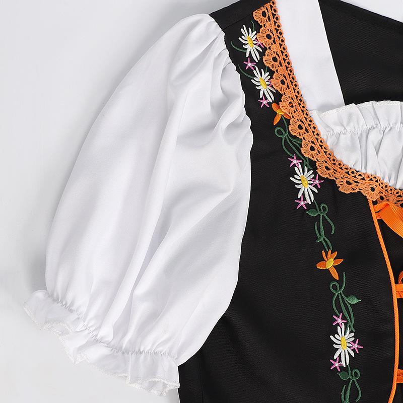 Munich Beer Festival Halloween Cosplay Embroidered Skirt Costume