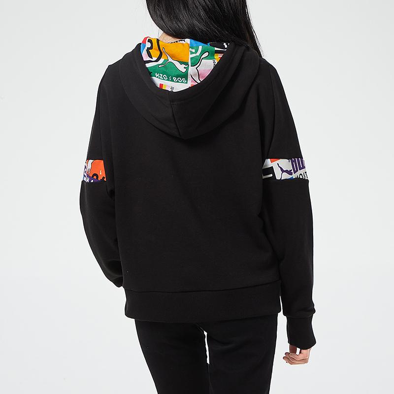 Puma Breathable Comfort Casual Hoodie Women Tops Black 531351-01