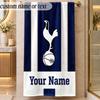 Beach TowelTottenham Hotspur FC Custom Name Text Personalized Soft Towel for Beach Pool Indoor Home Decor Gift