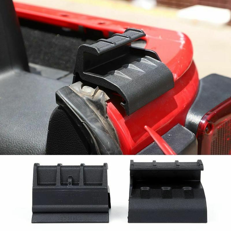 2 Pcs Soft Top Rear Window Retaining Clips 55395761AE & 55395760AE For Jeep Wrangler JK Modification Accessories