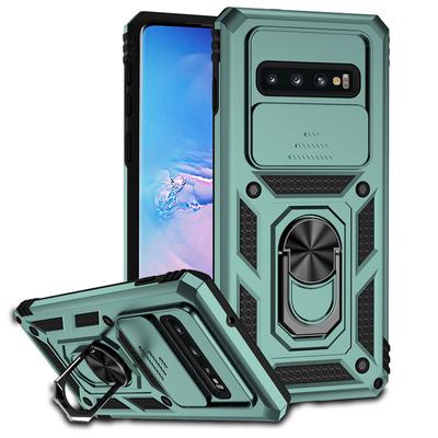 Per Samsung Galaxy S10 S10 Plus Custodia Antiurto Armatura Scorrevole Protezione Fotocamera Custodia per Telefono Per Samsung S10 S10+Plus Cover con Anello Supporto