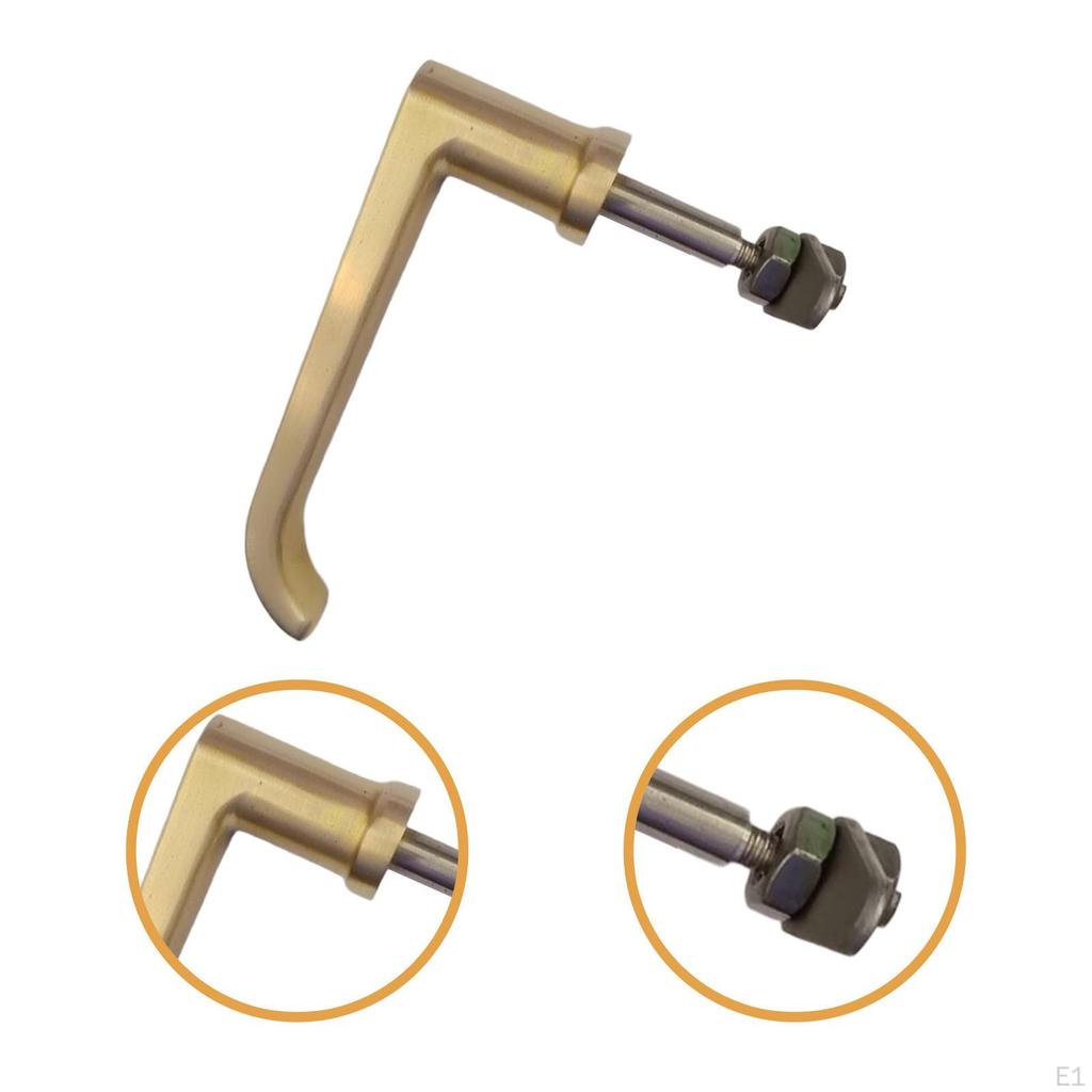 Fireplace Door Handle Repair Parts 14cm Professional Household Easy To Install Sturdy