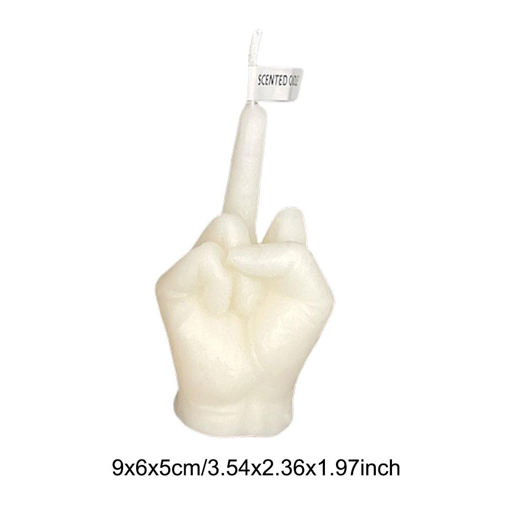 

3D Средний палец Силиконовая форма для свечи DIY Жест Ароматерапия Гипсовое искусство Мыло Смолы Поделки Литейные формы Подарки на праздничную вечеринку