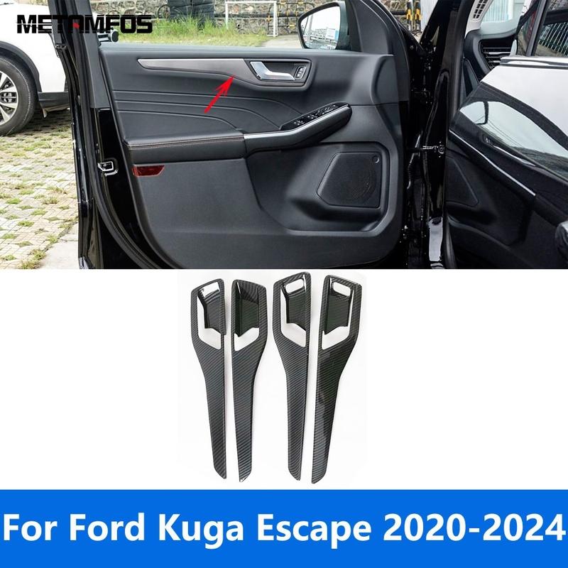 ide Door Handle Bowl Cover Molding Trim For Ford Kuga Escape - 2024 Carbon Fiber Interior Accessories Car Styling