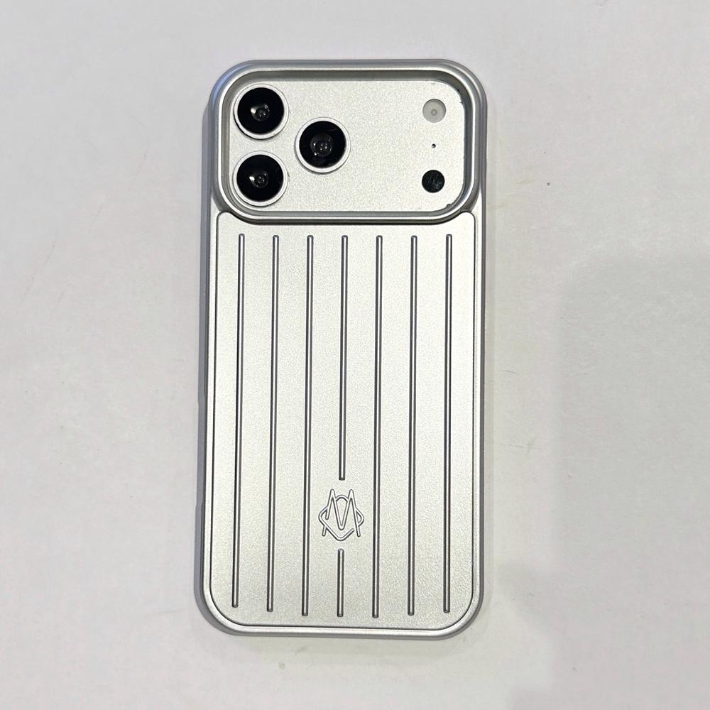 Luxury Aluminum Alloy Luggage Phone Case for IPhone18 Pro Max 17 16 15 14 13 for Rimowa Shockproof Anti Scratch Full Edge Protective Cover