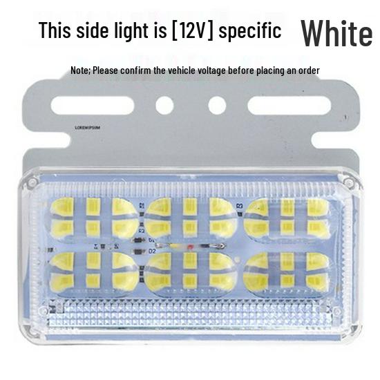 LED Truck Side Marker Lights: High Brightness Ground Light 12V/24V for Trailers with Turn Signal and Tire Side Illumination.