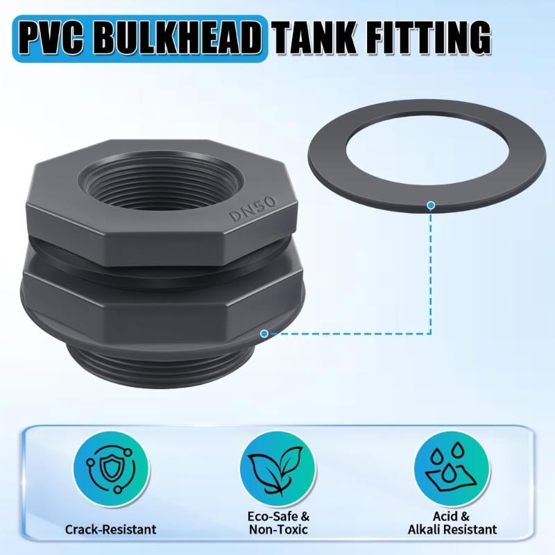 Water Tanks Connector Drain Pipe Accessories Aquariums Joints Water Pipe Fittings Thread Adaptor Tank Bulkhead